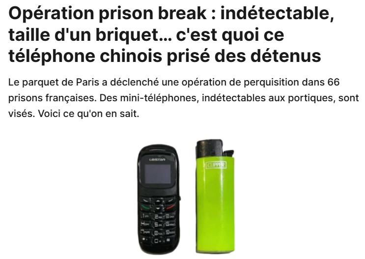 faut 'il interdire la possession, la vente ,l' l'usage de ce type de telephone en France meme en dehors de la prison ?