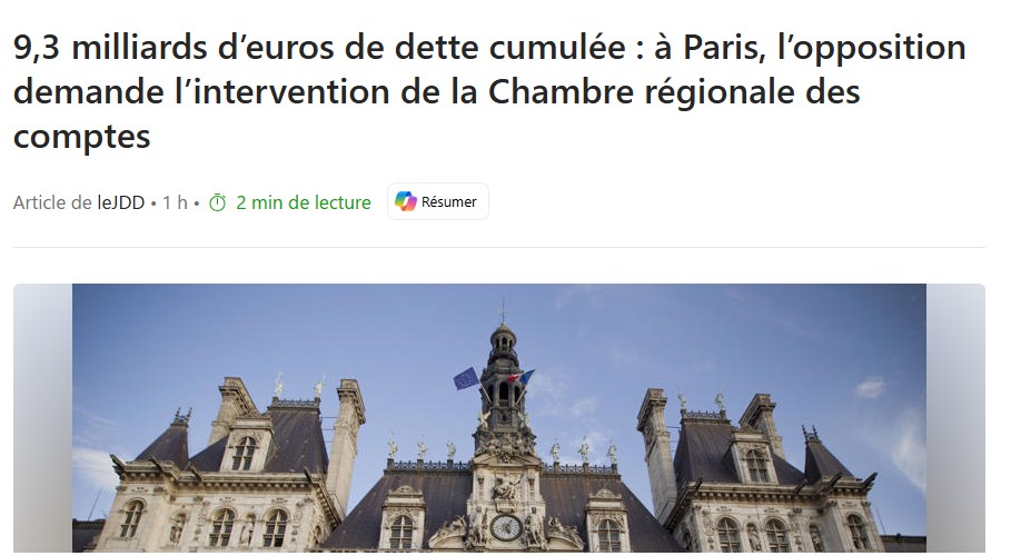 faut 'il imposer aux villes , un taux endettement maximal pour protéger les habitants comme pour les particuliers