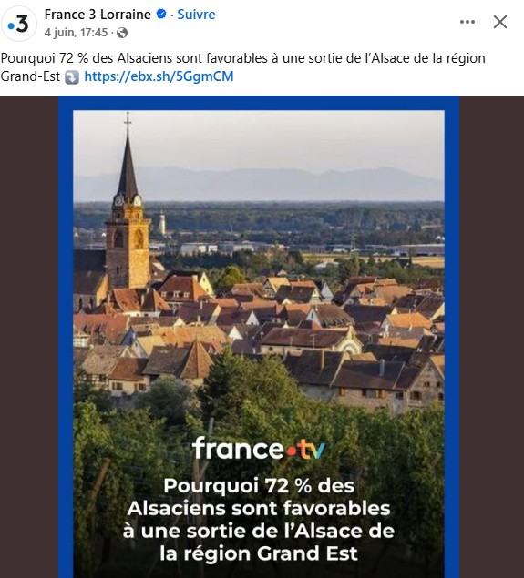 pour vous , faut t'il sortir l'alsace de la region du grand est ?