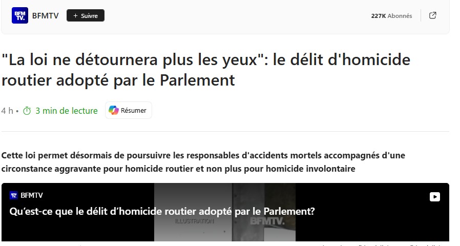 pour vous est un moyen pour faire peur aux chauffard ?