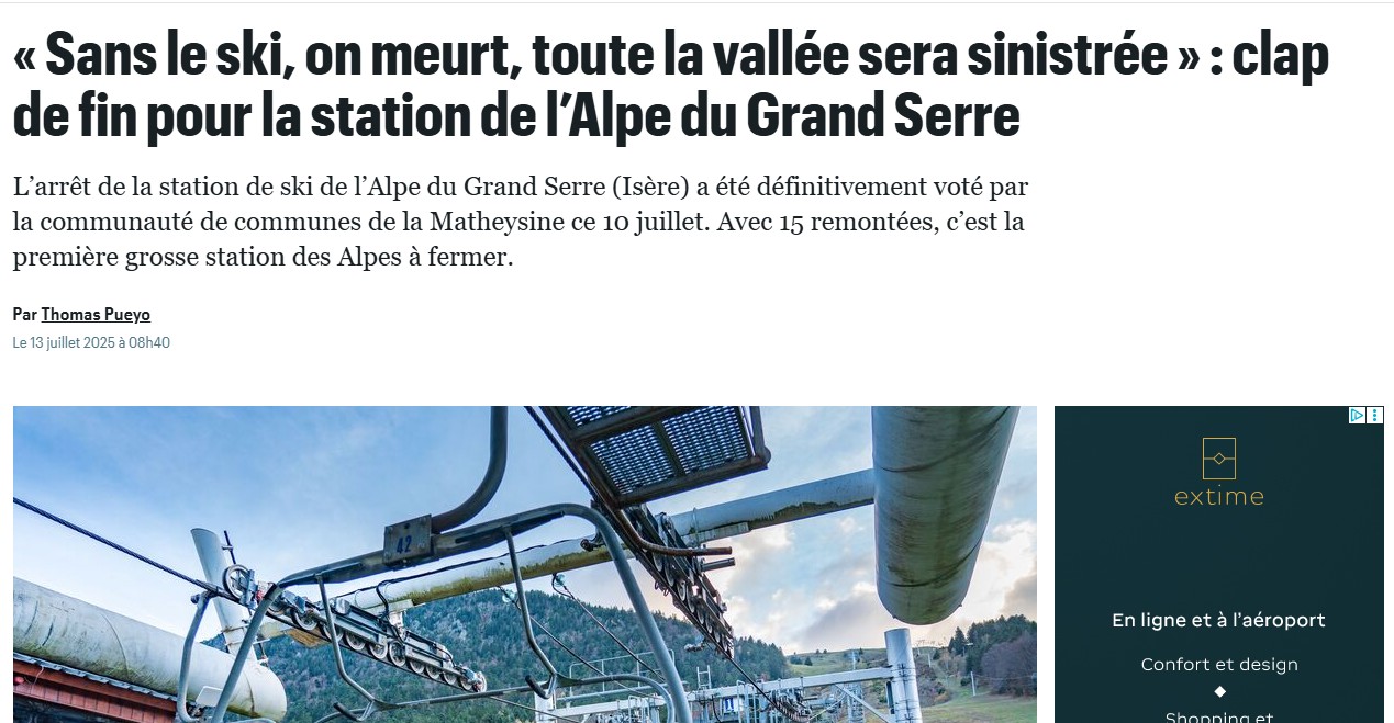 avec le réchauffement climatique , faut 'il des maintenant un plan montagne pour maintenir une activité économique ?