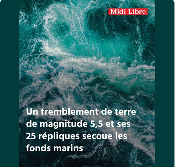 avant saviez vous qui était possible d'avoir un tremblement de terre dans la méditerranée et toucher une ville française