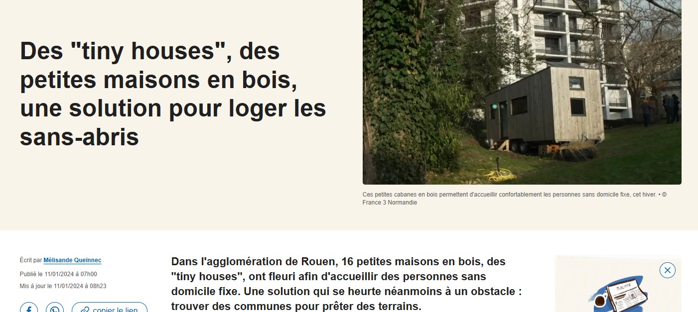 selon vous est une bonne solution avec un appui social pour sortir les personnes de la rue ?