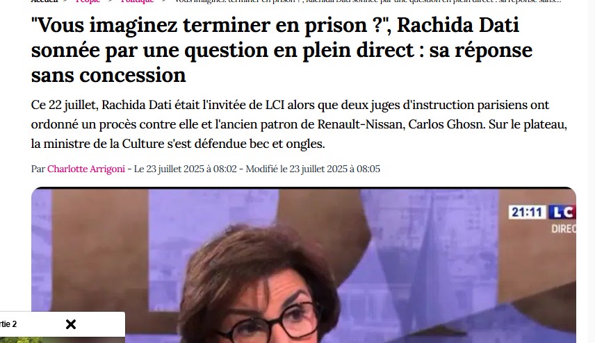 selon vous, devrait t'elle démissionner ?