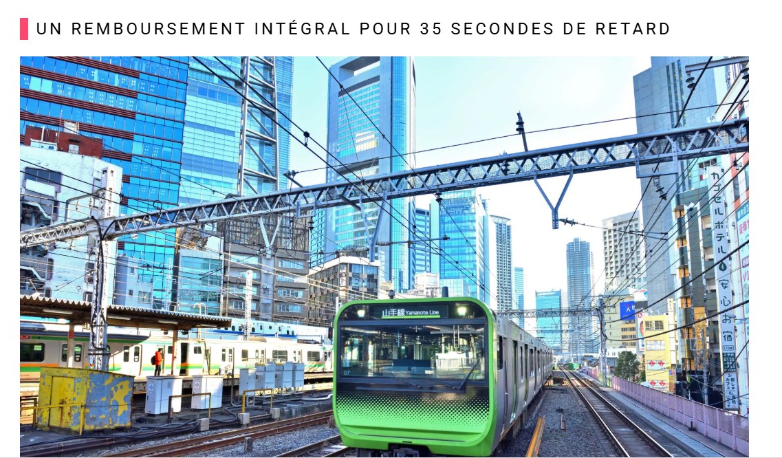 la Sncf devrait 'il en prendre exemple de l'exigence de service du japon ?