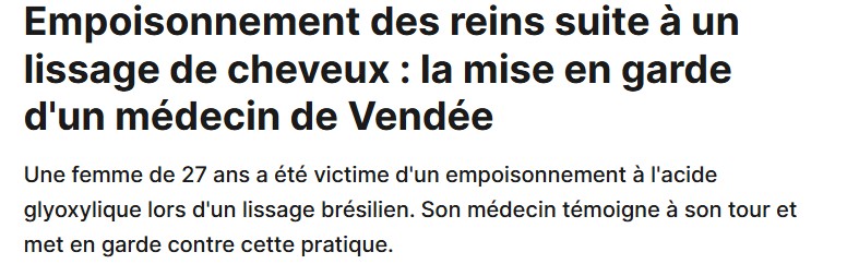 connaissez vous le risque liée au non respect de cette règle :Il est interdit de les appliquer à la racine des cheveux