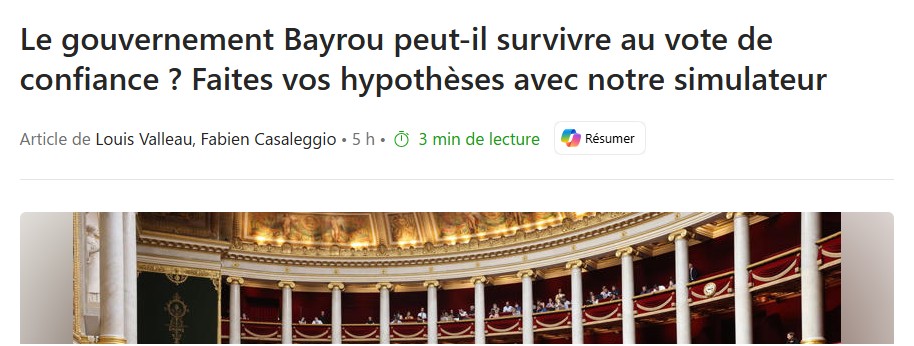 si vous pouviez voter le vote de confiance, que voteriez vous ?
