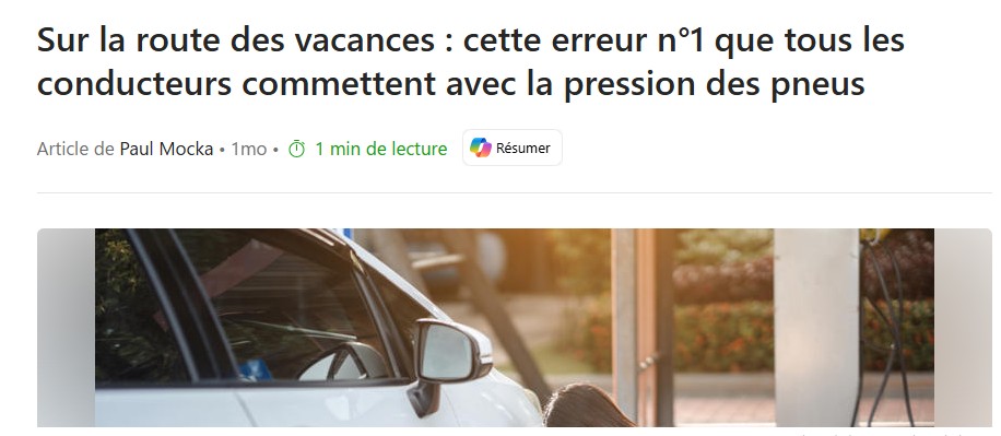 est que vous vérifiez régulièrement la pression de vos pneus de votre véhicule ?