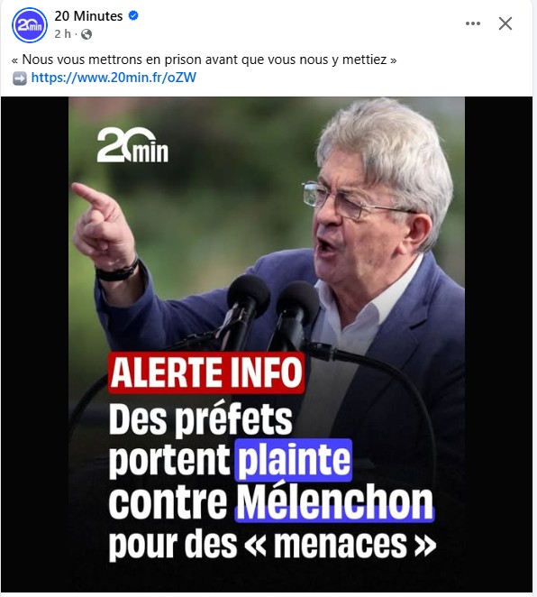 un potentiel candidat au poste de president de la république peut 'il se permettre ce genre de menace ?