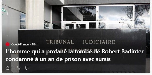 est pour vous une peine suffisantes ?