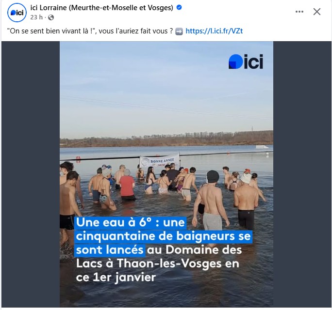 si on vous le demandait pourriez vous vous baigner le 1 janvier ?