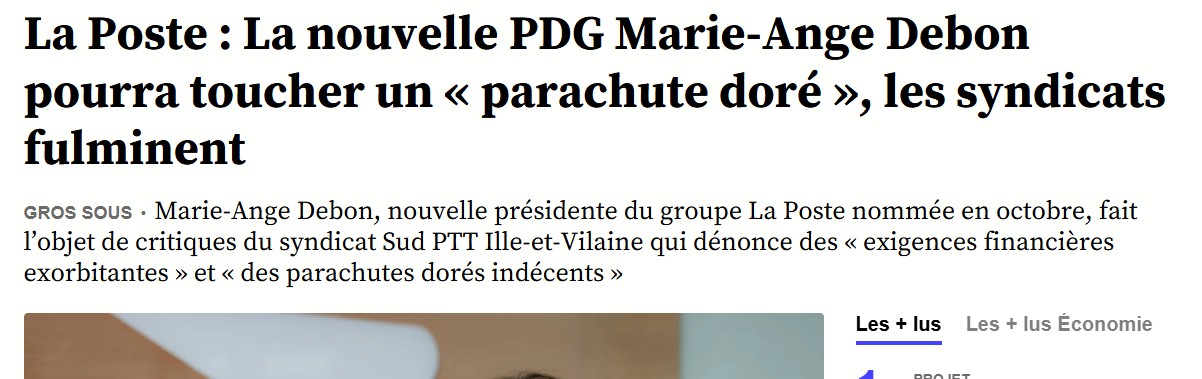 la poste demande des efforts aux postiers , son PDG doit 'il faire aussi des efforts ?